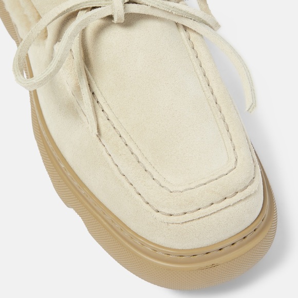 BURBERRY - EKD Shearling Lined Suede Mules w/ Box & Dustbags - Picture 3 of 6